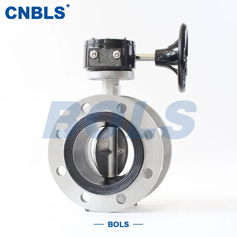 Металлические дисковые затворы пластинчатого типа с червячным приводом из нержавеющей стали и жестким уплотнением